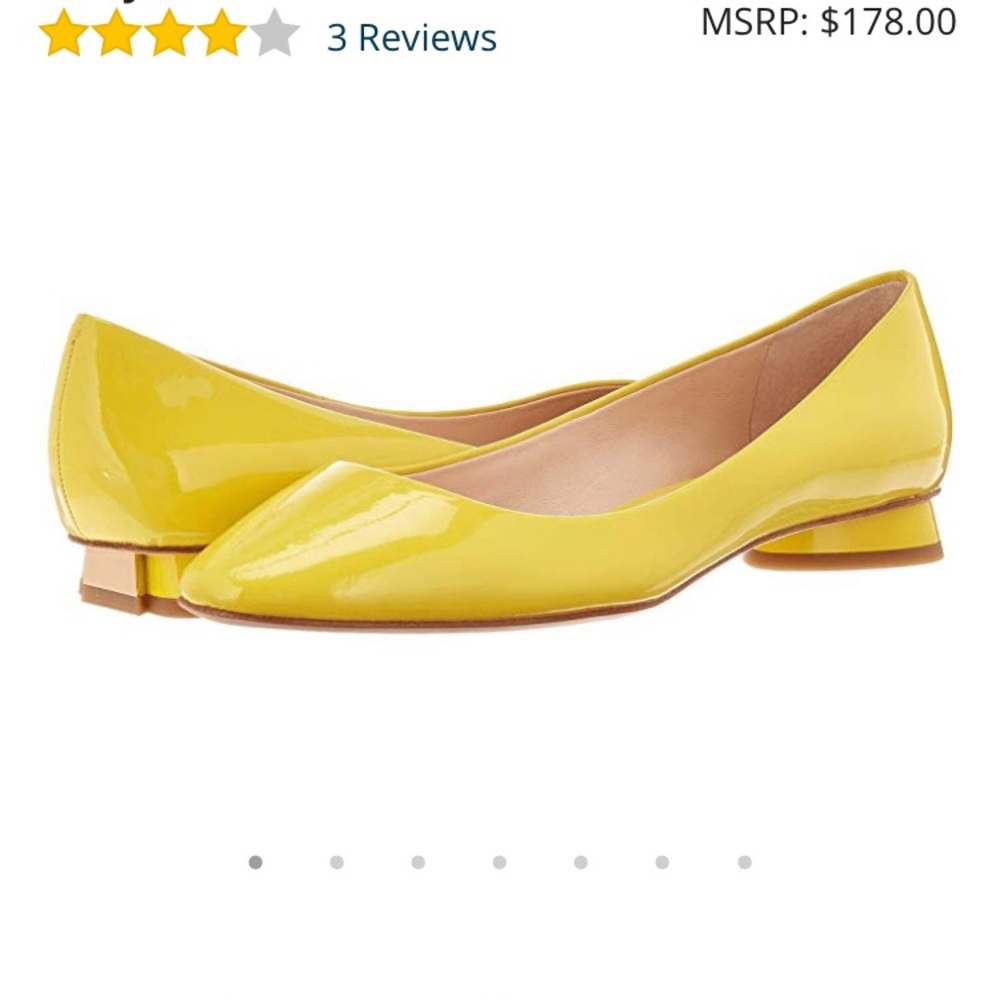 Yellow Patent Leather Kate Spade flats